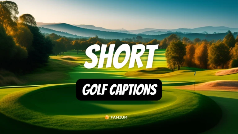 Short Golf Captions for Instagram